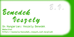 benedek veszely business card